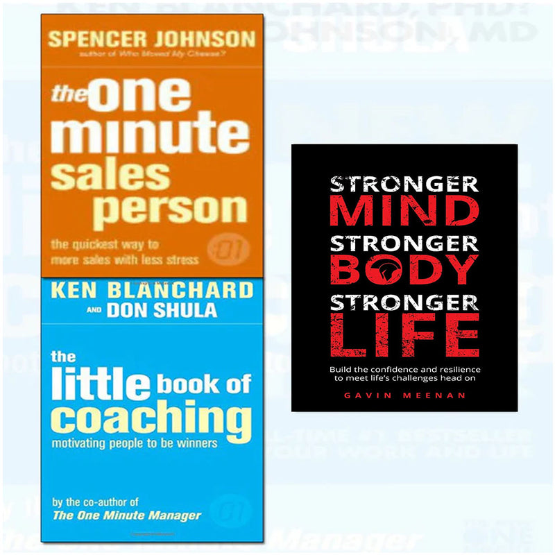 One Minute Sales person, Stronger Mind and The Little of Book at Coaching 3 Books Collection Set - The Book Bundle