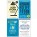 Deep Work, Becoming Bulletproof, Eat That Frog, Brain Wash 4 Books Collection Set - The Book Bundle