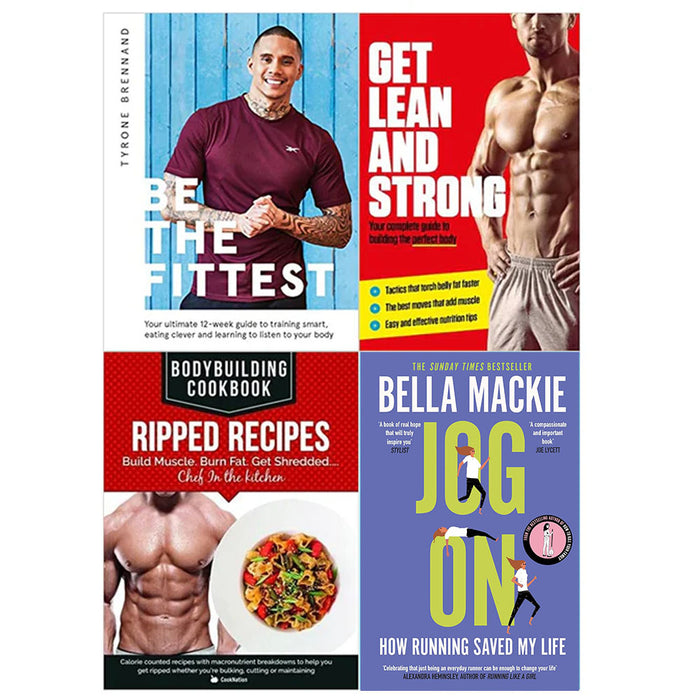 Be the Fittest,Get Lean And Strong,BodyBuilding & Jog On 4 Books Collection Set - The Book Bundle