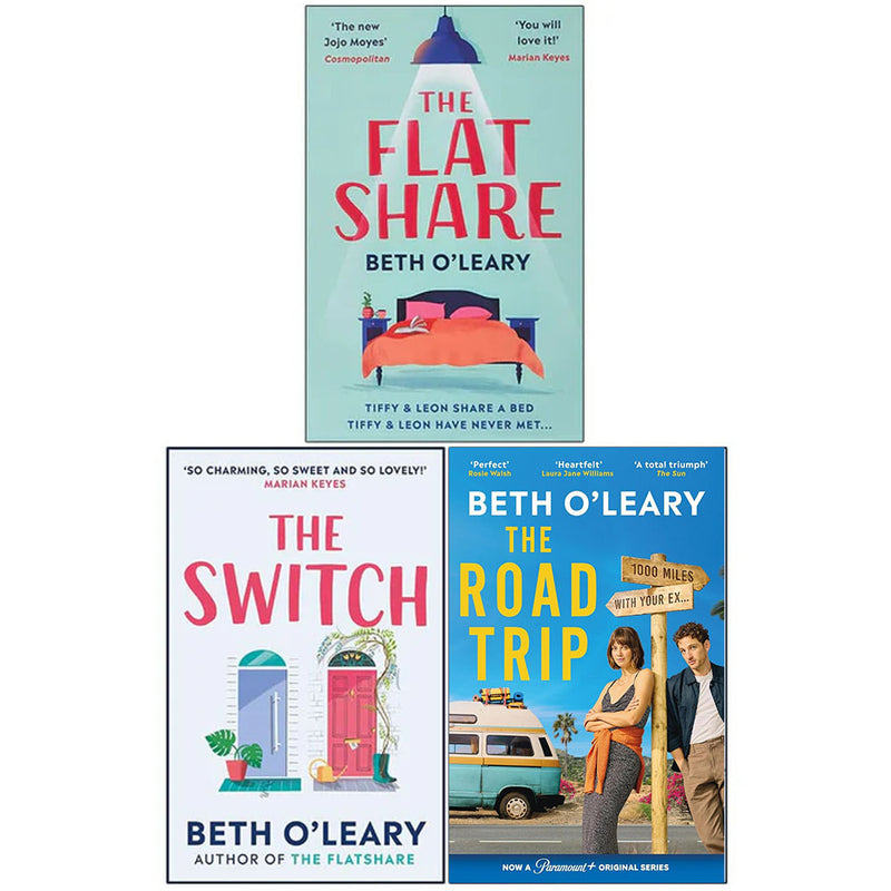 Beth O'Leary 3 Books Collection Set ( The Flatshare, The Switch, The Road Trip ) - The Book Bundle