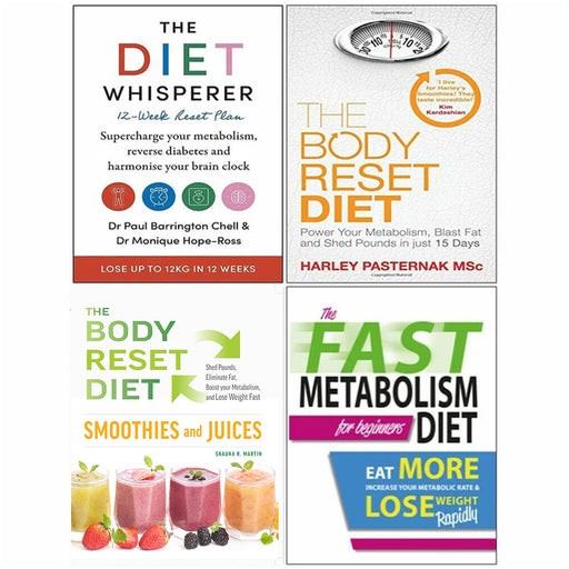 The Diet Whisperer, Body Reset Diet & Smoothies, Fast Metabolism 4 Books Set - The Book Bundle