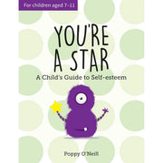 Set of four Poppy O'Neill children's books including "Be Strong," "Be Brave," "You're a Star," and "Don't Worry Be Happy" with colorful covers.