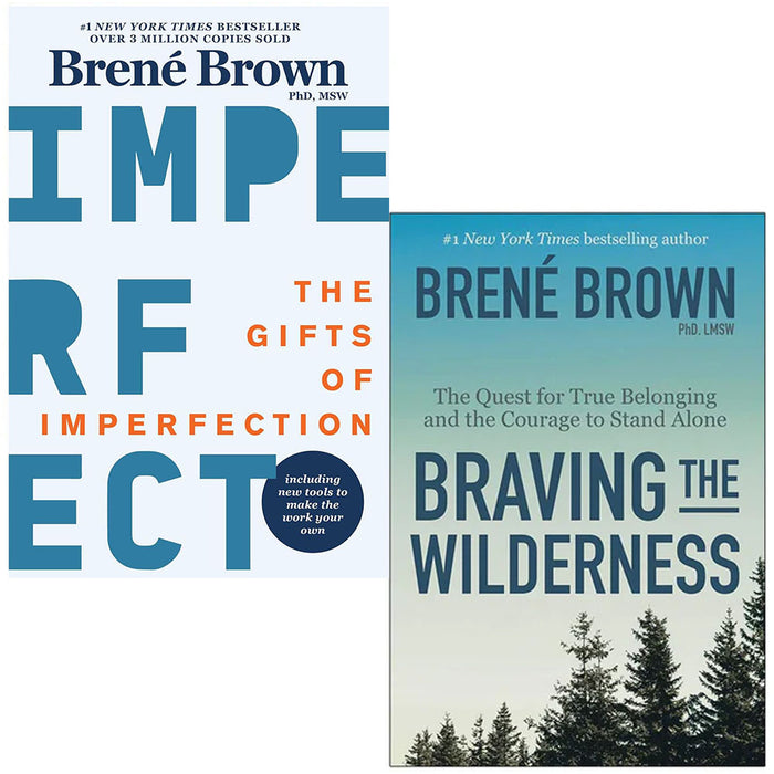Brené Brown 2 Books Collection Set (The Gifts of Imperfection & Braving the Wilderness) - The Book Bundle