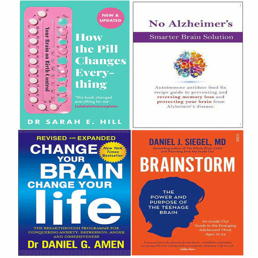 Pill Changes Everything, No Alzheimer, Change Your Brain, Brainstorm 4 Books Set - The Book Bundle