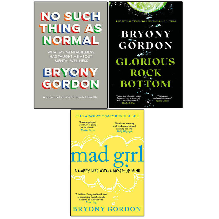 Bryony Gordon 3 Books Collection Set (No Such Thing, Glorious Rock,Mad Girl) - The Book Bundle