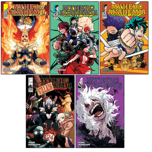 My Hero Academia Volume 21-25 Collection 5 Books Set - Series 5 Paperback NEW - The Book Bundle