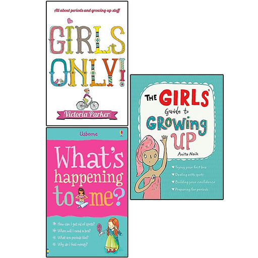 Girls Only,What's Happening to Me,The Girls' Guide to Growing Up Collection 3 books NEW - The Book Bundle