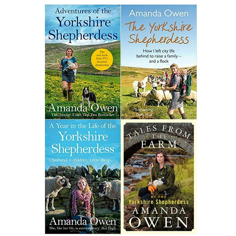 The Yorkshire Shepherdess Series 4 Books Collection Set by Amanda Owen - The Book Bundle