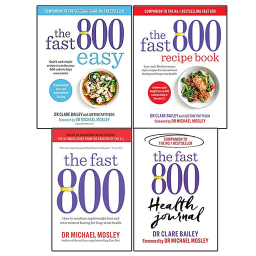 The Fast 800 Series Collection  4 Books  Set (Easy,Recipe Book,weight,Health) - The Book Bundle