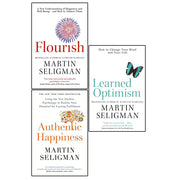 Martin Seligman 3 Books Collection Set (Flourish, Authentic Happiness & Learned Optimism) - The Book Bundle