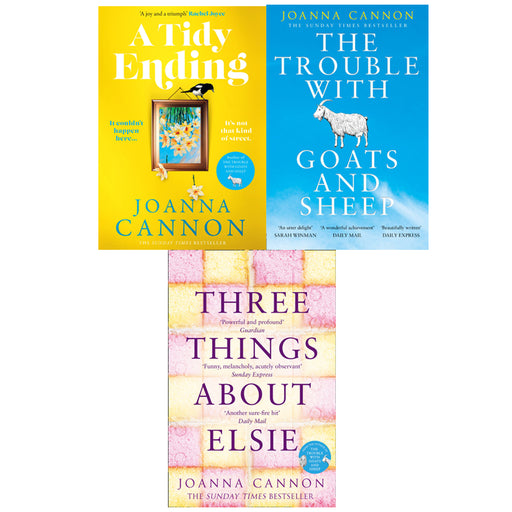 Joanna Cannon 4 Books Set (A Tidy Ending , The Trouble with Goats and Sheep & Three Things About Elsie) - The Book Bundle