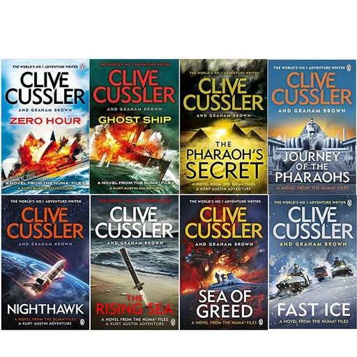 The NUMA Files Series 18-17 By Clive Cussler (Fast Ice, Zero Hour, Ghost Ship, Secret, Nighthawk, Sea) - The Book Bundle
