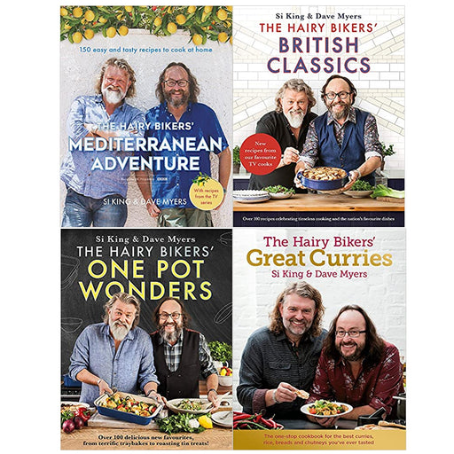 The Hairy Bikers Series By Hairy Bikers 4 Books Set (Mediterranean, British)NEW - The Book Bundle