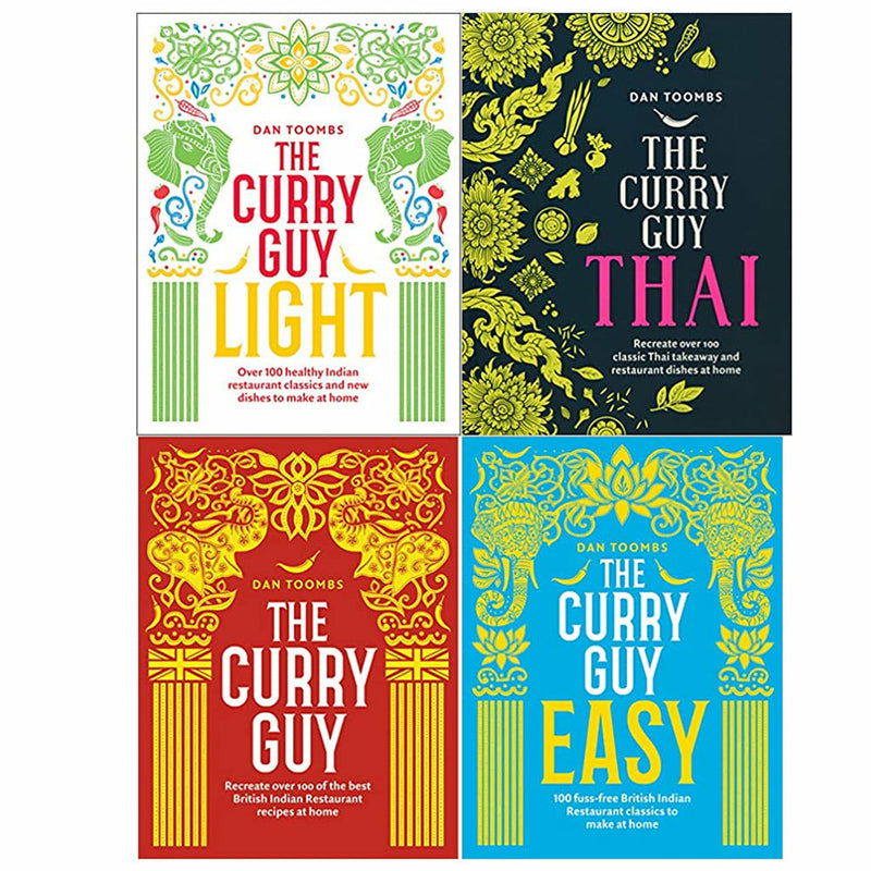 The Curry Guy Series 4 Books Collection Set By Dan Toombs(Light, Thai, Recreate, Easy) - The Book Bundle