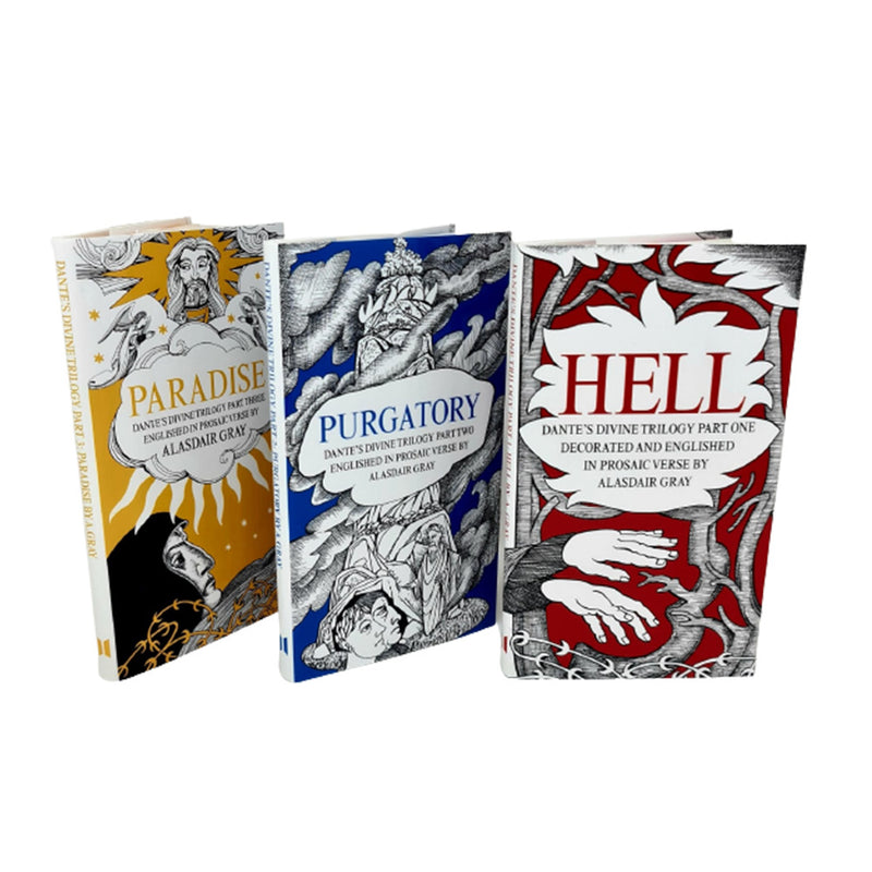 Dante's Divine Trilogy Part One to Three By Alasdair Gray 3 Books Collection Set (Hell, Purgatory, Paradise) - The Book Bundle