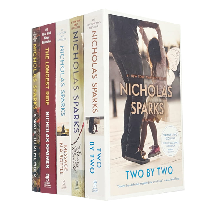 Nicholas Sparks 5 Books Set (Message,Every Breath,Two by Two,Ride,Walk to) NEW - The Book Bundle