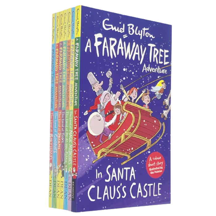 A Faraway Tree Adventure 7 Book Set Collection By Enid Blyton(Santa,Toys,Dream) - The Book Bundle