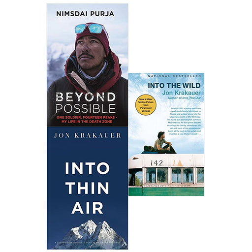 Into the Wild,Into Thin Air: A Personal Account of the Everest Disaster & Beyond Possible  The man 3 Books Collection Set - The Book Bundle