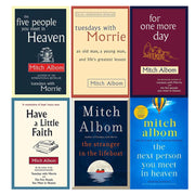 Mitch Albom 6 Books Collection Set (Tuesdays, For One More Day, The Five People, The Next Person, Have A Little Faith, The Stranger in the Lifeboat) - The Book Bundle