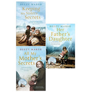 Beezy Marsh Marsh Secrets Series 3 books collection set, including Mother's Secrets, Her Fathers, and Keepin Sisters, pan view