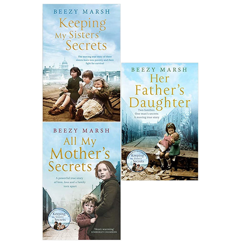 Beezy Marsh Marsh Secrets Series 3 books collection set, including Mother's Secrets, Her Fathers, and Keepin Sisters, pan view