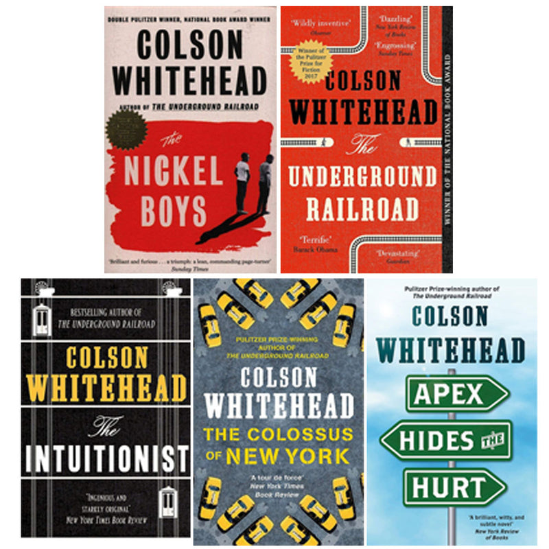 Colson Whitehead 5 Books Collection Set (Nickel, Railroad, Intuitionist, Apex ) - The Book Bundle