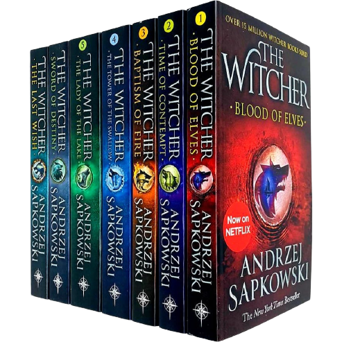 Andrzej Sapkowski The Witcher Series 7 Books Collection Set Last Wish New - The Book Bundle