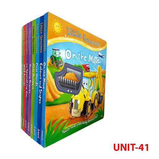 Touch-and-Trace Early Learning Fun Little Groovers Collection 8 Books Set - The Book Bundle