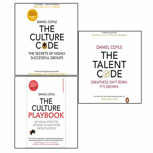 The Culture Playbook, The Talent Code, The Culture Code 3 Books Set - The Book Bundle
