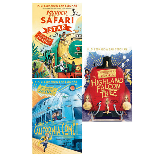 Adventures on Trains Series 3 Books collection Set by M. G. Leonard(Safari,Comet,Falcon) - The Book Bundle