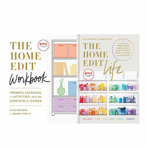 Clea Shearer 's The Home Edit 2 Books Set The Home Edit Life & The Home Edit Workbook - The Book Bundle