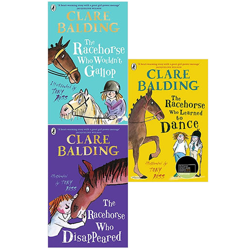 Charlie Bass The Racehorse Series By  Clare Balding 3 books set (Who Wouldn't Gallop, Who Disappeared ,  Who Learned to Dance ) - The Book Bundle
