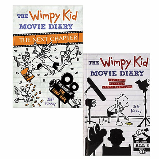 The Wimpy Kid Movie Diary 2 Books Set (The Next Chapter (The Making of The Long Haul), How Greg Heffley Went Hollywood) - The Book Bundle