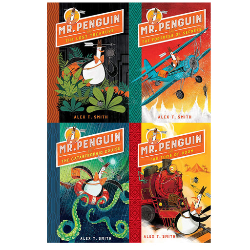 Mr Penguin Series 4 Books Collection Set By Alex T. Smith (Treasure, Secrets, Catastrophic , Doom) - The Book Bundle