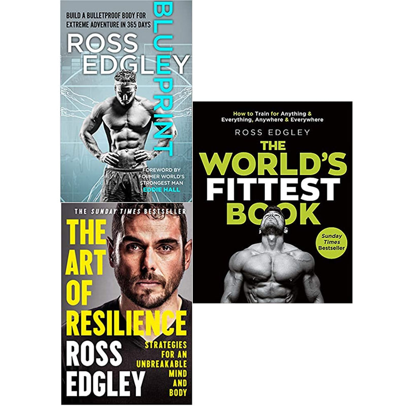 Ross Edgley 3 Books Set (Blueprint, The Art of Resilience & The World's Fittest Book) - The Book Bundle