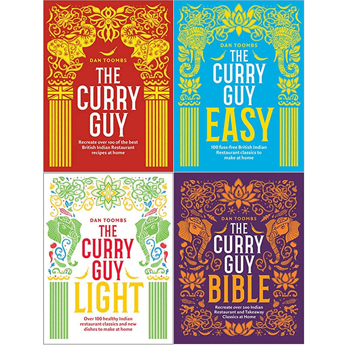 The Curry Guy Series By Dan Toombs 4 Books Collection Set (Easy,Light,Bilble,Curry Guy) - The Book Bundle