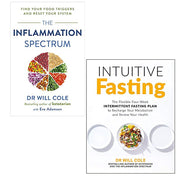 Dr Will Cole 2 Boosk Collection Set (The Inflammation Spectrum, Intuitive Fasting) - The Book Bundle