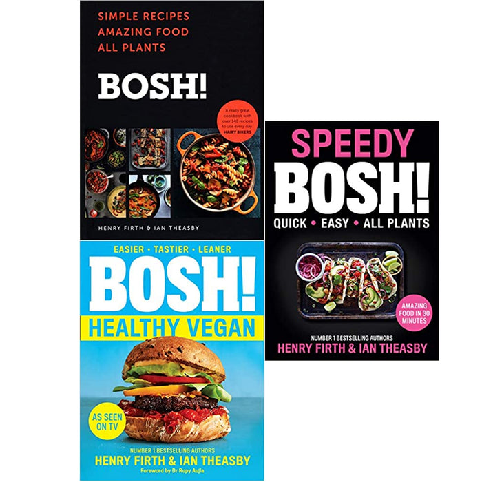 Henry Firth & Ian Theasby 3 Books Collection Set (Speedy BOSH!,BOSH!,Healthy) - The Book Bundle