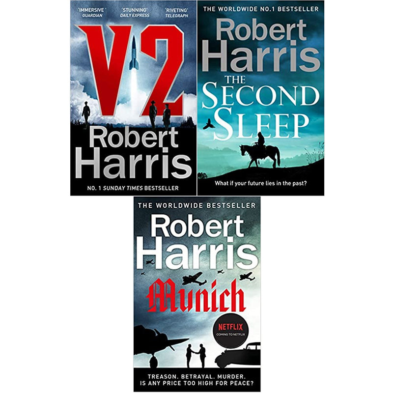 Robert Harris 3 Books Set (V2, The Second Sleep, Munich) - The Book Bundle