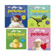 Pop-Up Peekaboo! 4 Books Collection Set By DK (Farm, Baby Dinosaur, Bedtime) - The Book Bundle