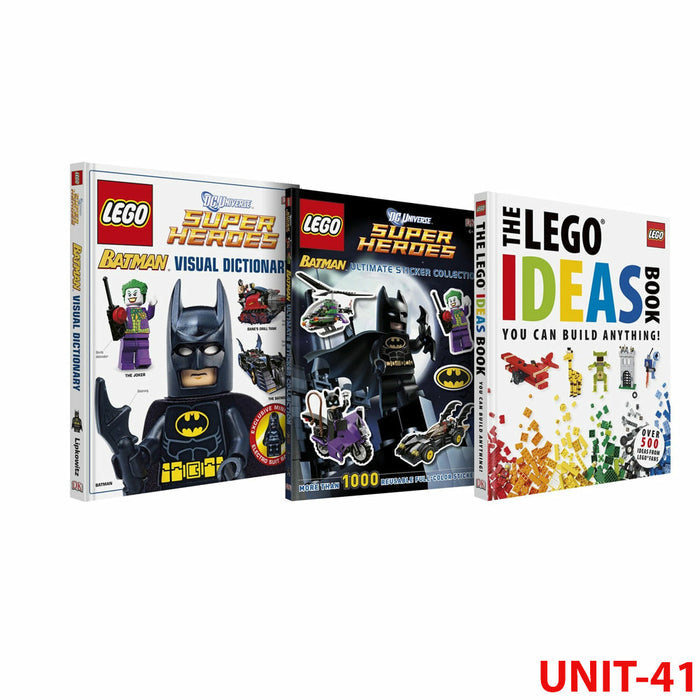 LEGO Batman bundle Books Set Visual Dictionary, Ultimate