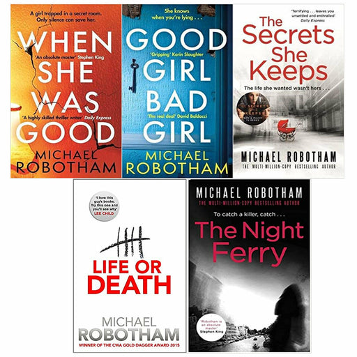 Michael Robotham 5 Books Set (When She Was Good, Good Girl, Bad Girl) - The Book Bundle