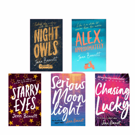 Jenn Benett 5 Books Set (Night Owls , Alex, Approximately , Starry Eyes, Serious Moonlight, Chasing Lucky) - The Book Bundle