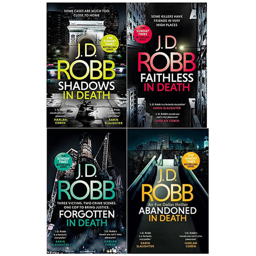 An Eve Dallas thriller 4 Books Set By J. D. Robb (Abandoned , Forgotten, Faithless &  Shadows) - The Book Bundle