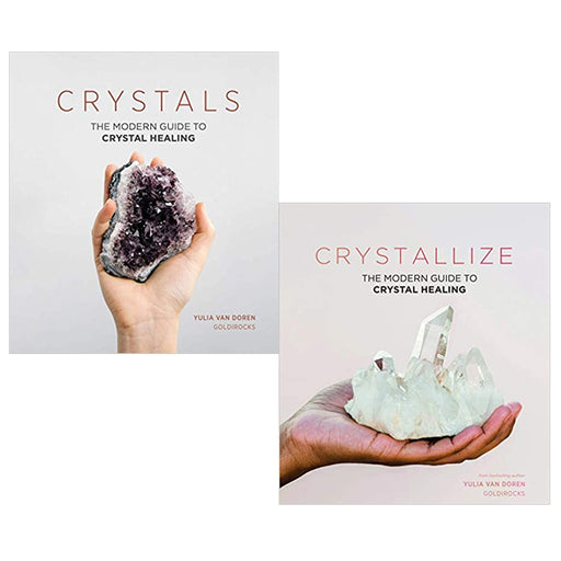The Modern Guide to Crystal Healing  Series Yulia Van Doren 2 Books Set (Crystals & Crystallize) - The Book Bundle