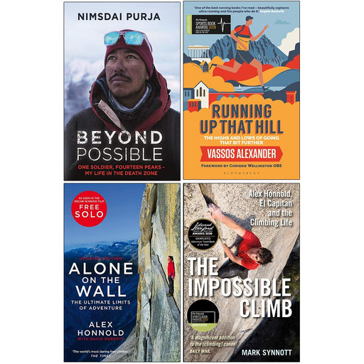 Beyond Possible, Running Up That Hill, Alone On The Wall, The Impossible Climb 4 Books Collection Set - The Book Bundle