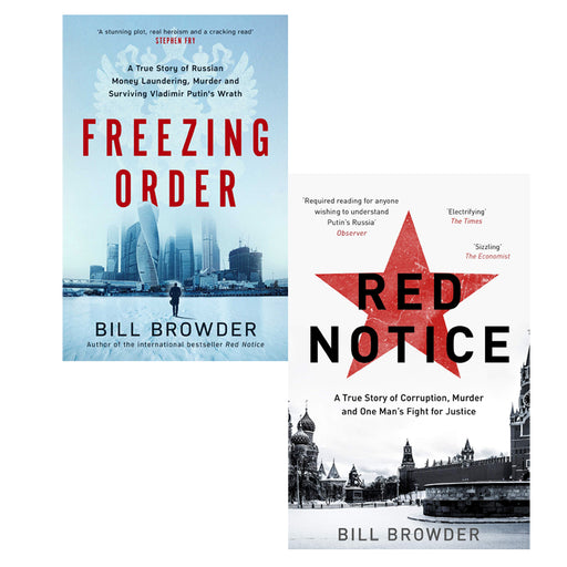 Freezing Order & Red Notice 2 Books Set By Bill Browder - The Book Bundle