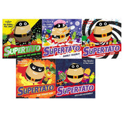Supertato Series By Sue Hendra 5 Books Set (Night of the Living Veg, Bubbly Troubly, Carnival Catastro-Pea!, Run, Veggies, Run!, Veggies Assemble) - The Book Bundle