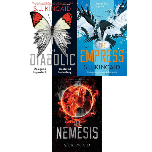 The Diabolic Volume 1 to 3  By S. J. Kincaid  3 Books Set (The Diabolic, The Empress, The Nemesis) - The Book Bundle