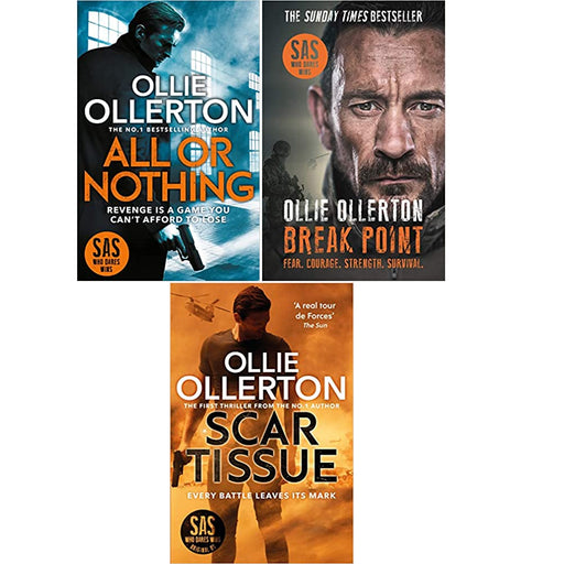 Ollie Ollerton 3 Books Set (All Or Nothing, Break Point, Scar Tissue) - The Book Bundle
